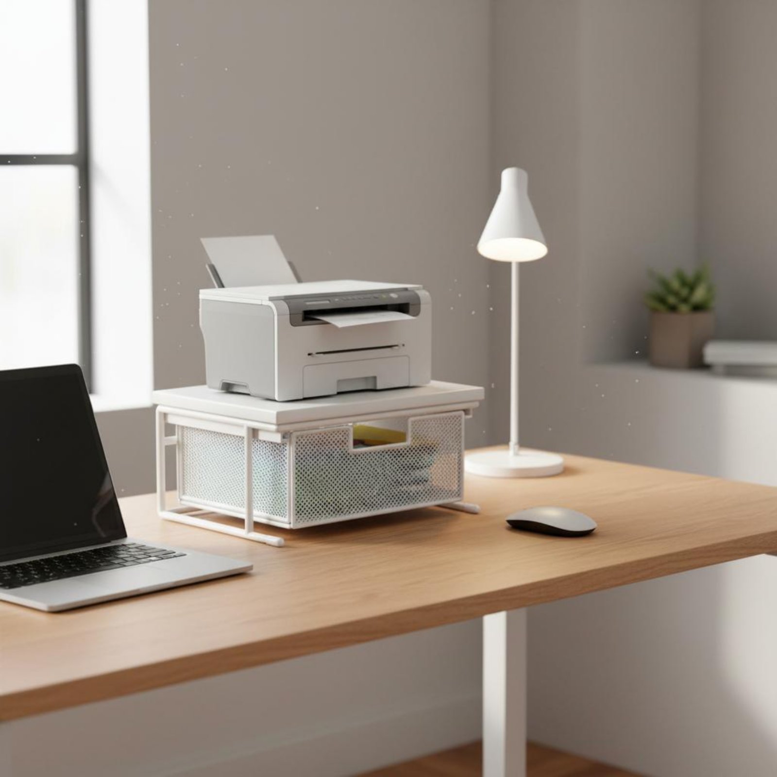 Printer Stand - 서랍이 있는 프린터 스탠드 다용도 데스크탑