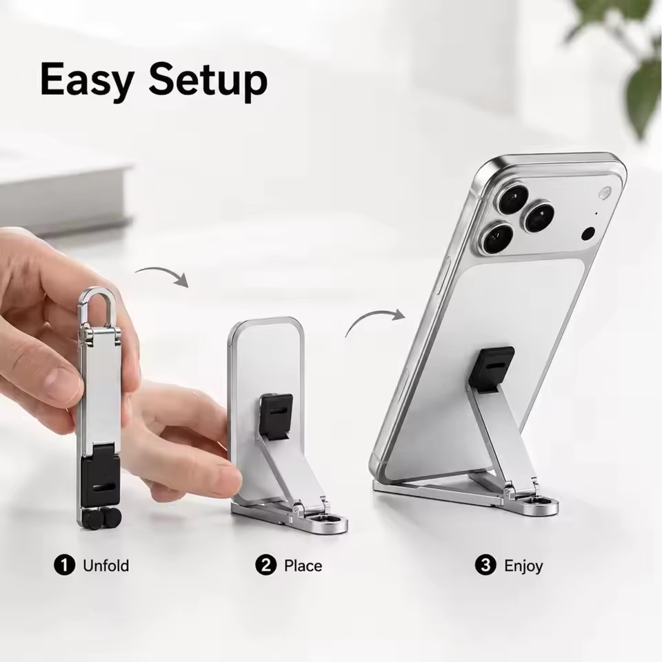 접이식 키체인 폰 스탠드 다각도 조절 가능 경량 아이폰 - Standing Desk 리뷰 및 가격