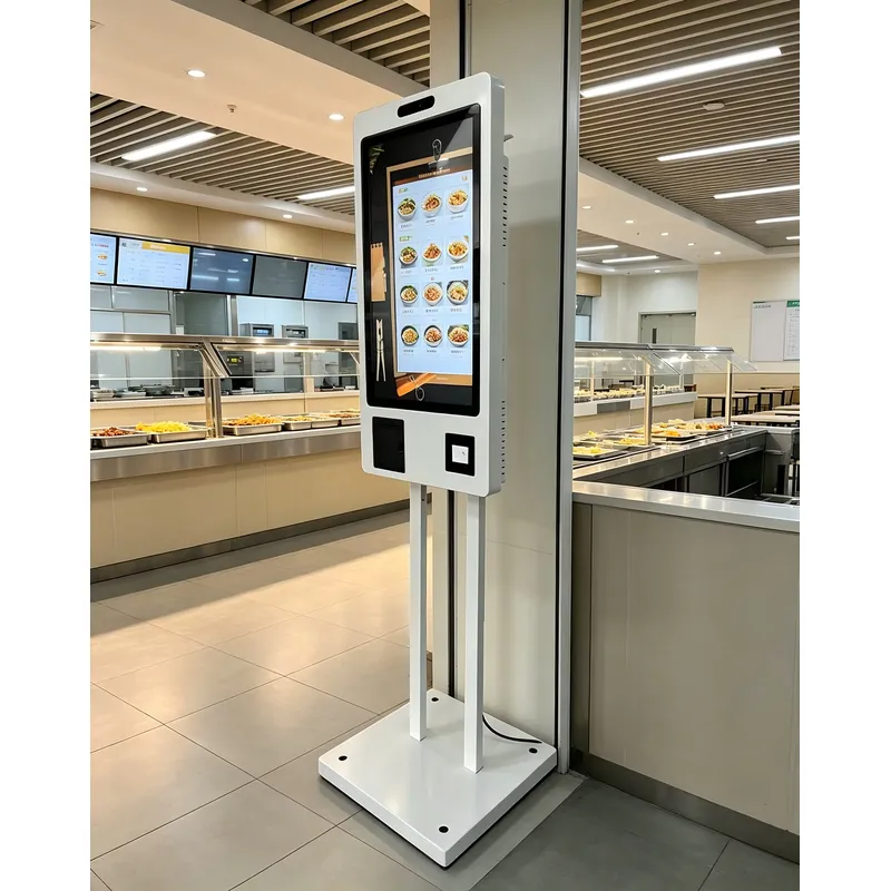 27인치 셀프 주문용 LCD 디지털 키오스크, 바닥형  - Printer Stand 리뷰 및 가격