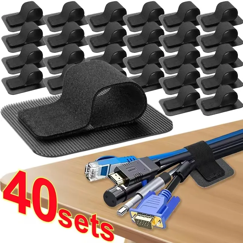 4-40 세트: 책상 아래 케이블 정리용 와이어 홀더, - Desk Organizer 리뷰 및 가격