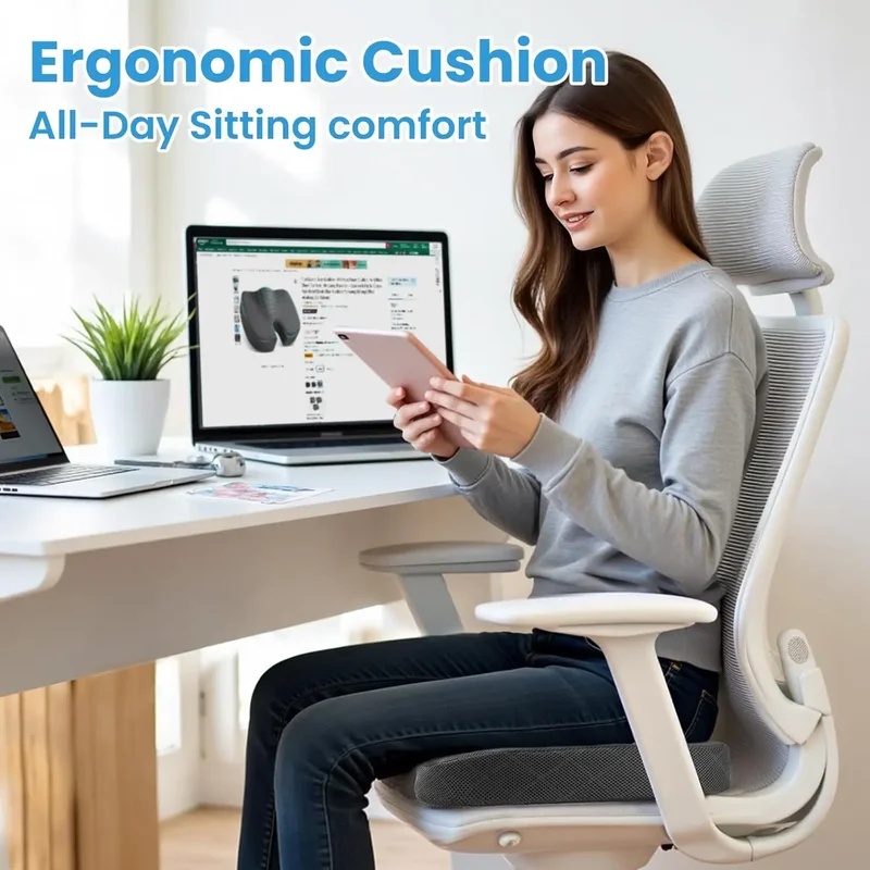 U자형 메모리폼 시트 쿠션, 인체공학적 디자인으로 엉덩 - Office Chair Cushion 리뷰 및 가격