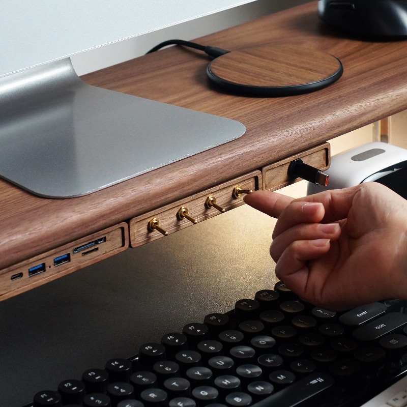 4방향 독립 제어 USB 전원 모듈 블랙 월넛 액세서리 - Monitor Stand 리뷰 및 가격