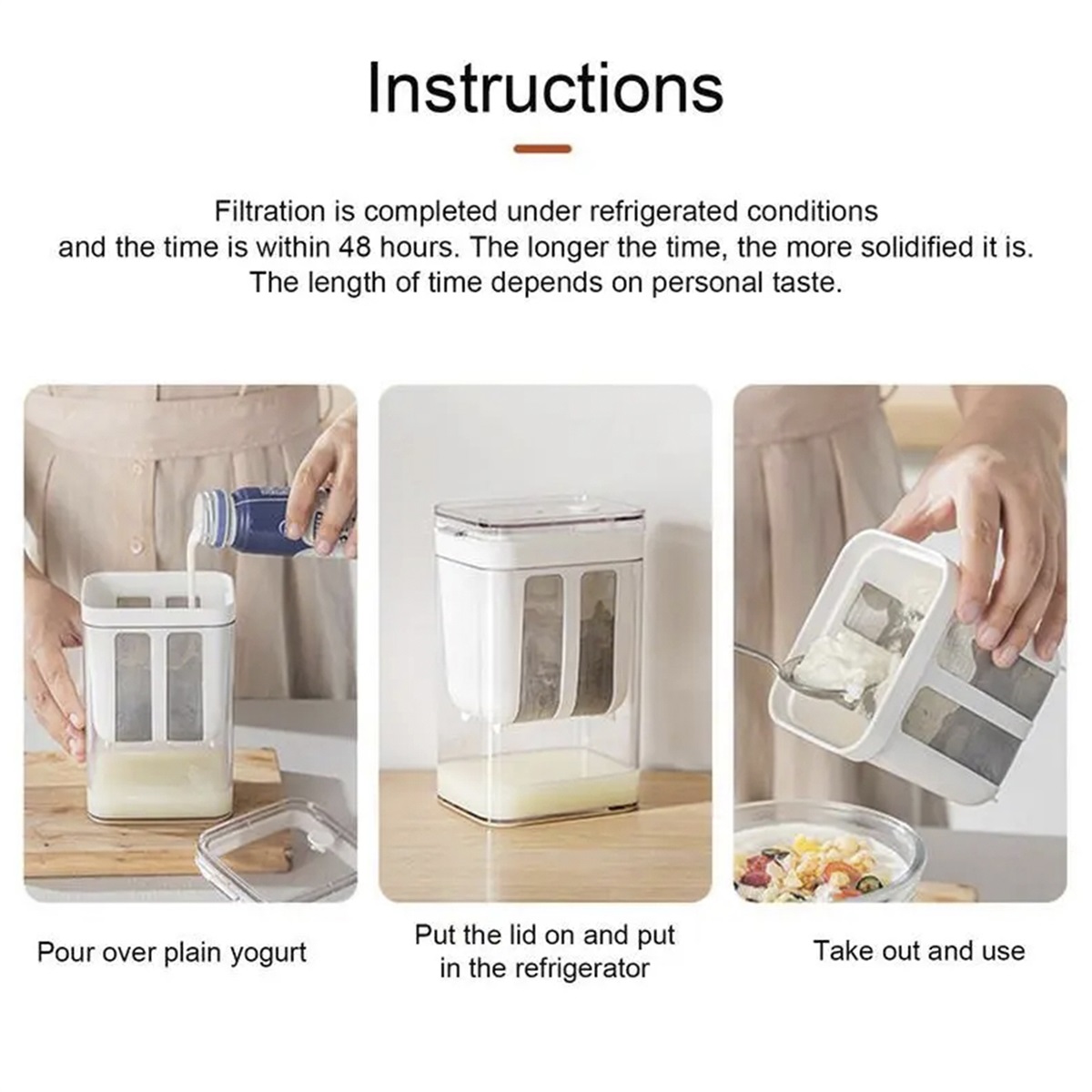 요구르트 필터 식품 여과기 1100ML 요구르트 제조기 - Partition Screen Divider 리뷰 및 가격